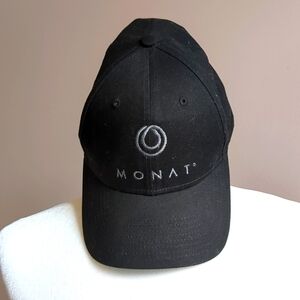 MONAT - Black Embroidered Ball Cap